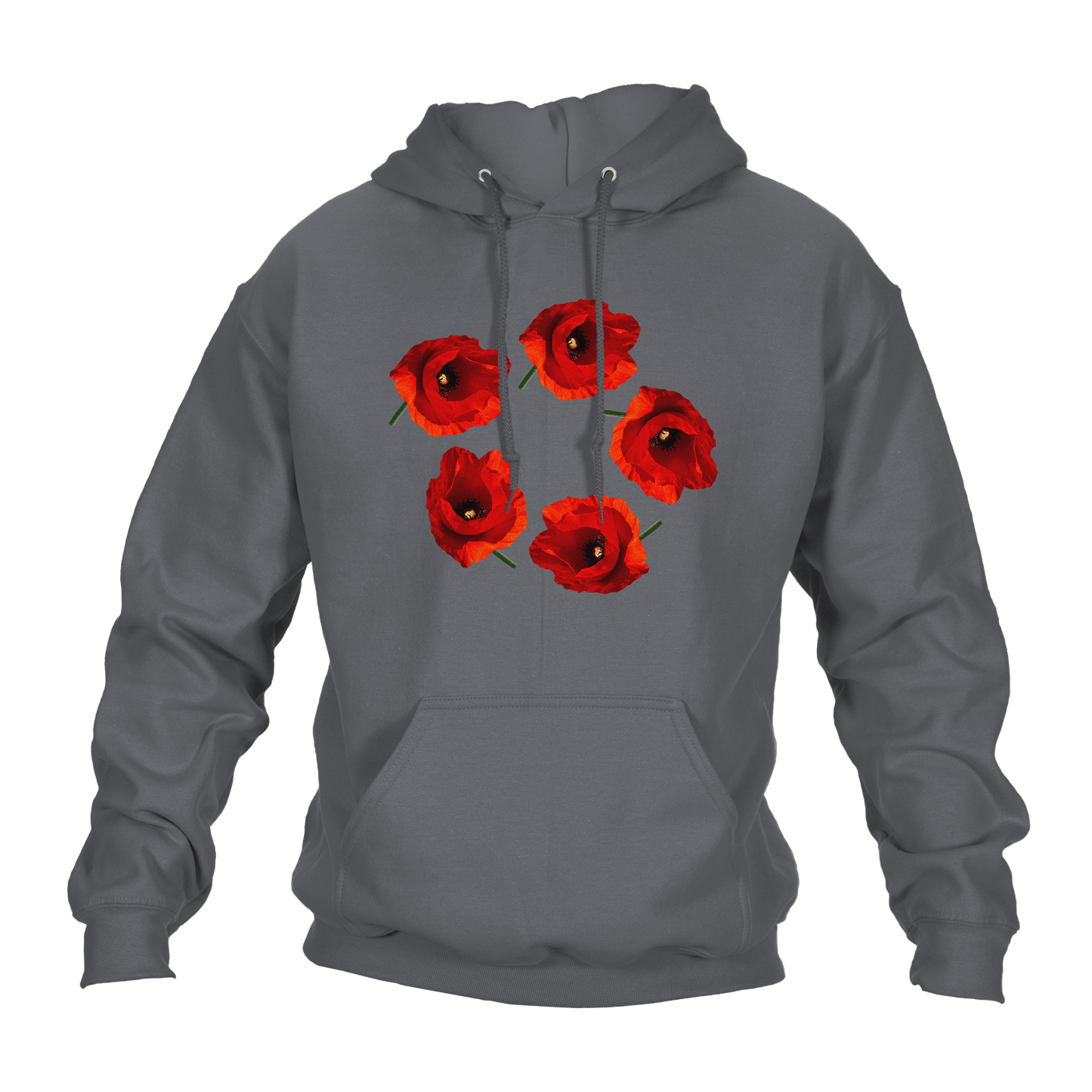 Poppy Circle Remembrance Day Hoodie by Lion Legion 