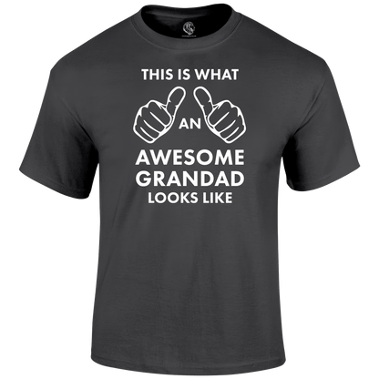 Awesome Grandad T Shirt by Lion Legion 