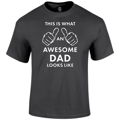 Awesome Dad T Shirt by Lion Legion 