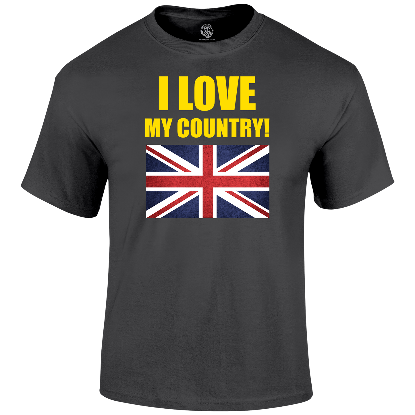 I Love My Country Patriotic T Shirt by Lion Legion 