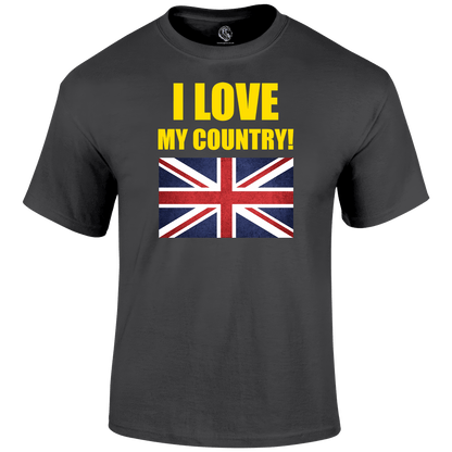 I Love My Country Patriotic T Shirt by Lion Legion 