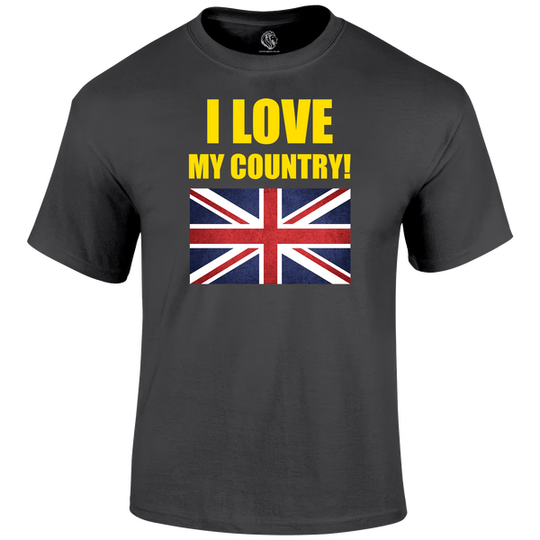 I Love My Country Patriotic T Shirt by Lion Legion 