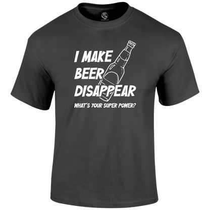 Beer Disappear Funny T Shirt by Lion Legion 
