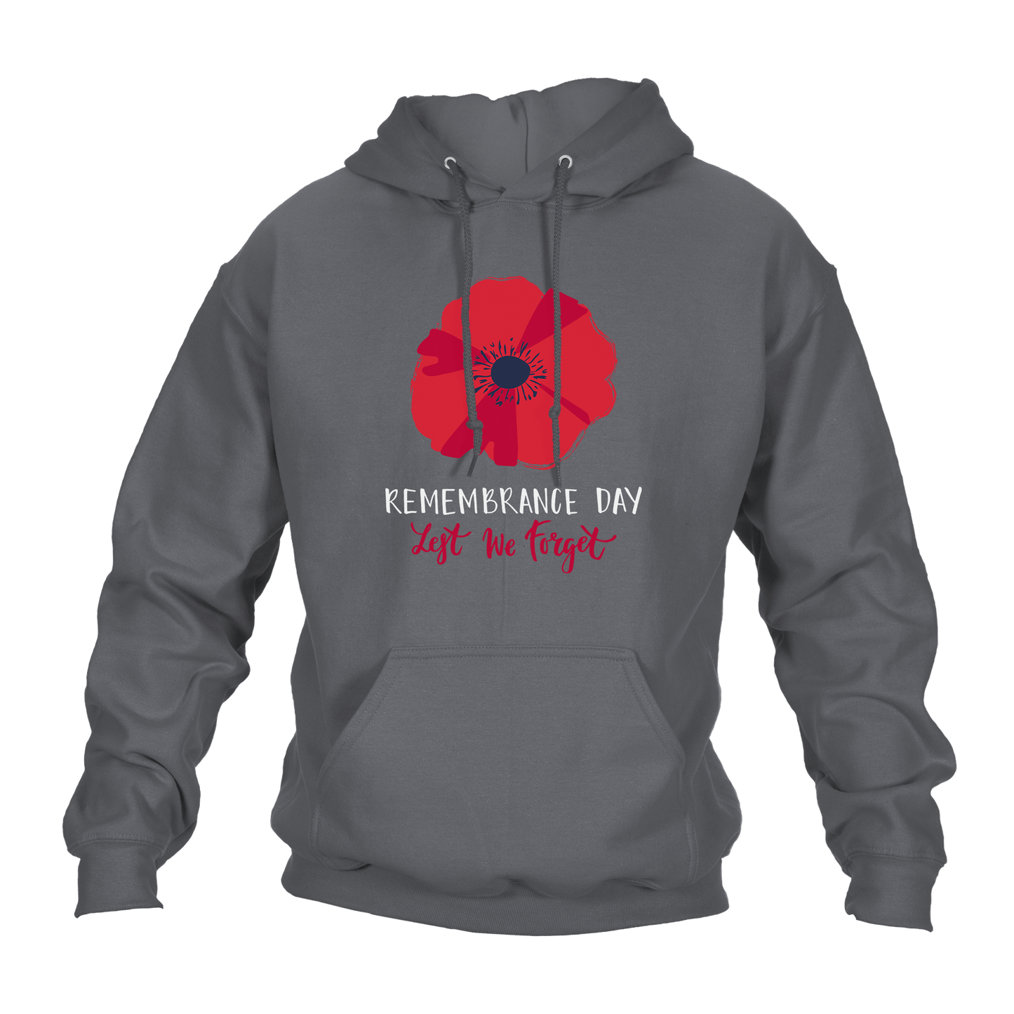 Big Poppy Remembrance Day Hoodie by Lion Legion 
