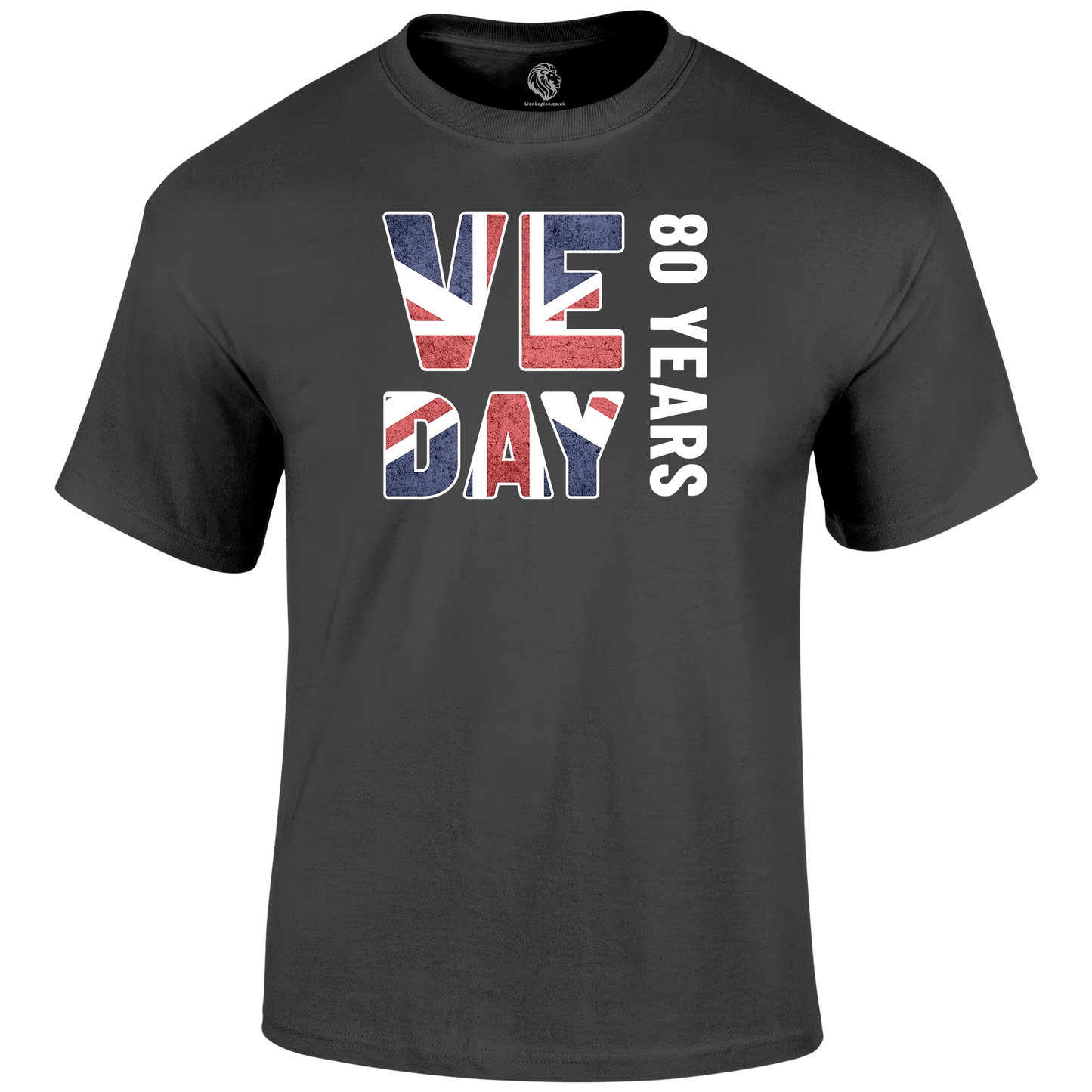VE Day 80 Years T Shirt by Lion Legion 