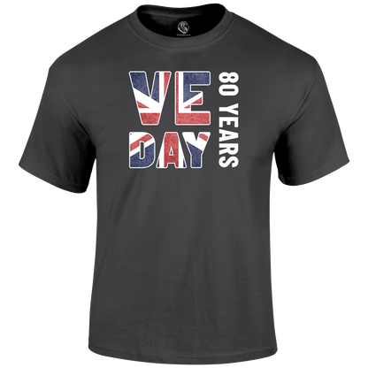 VE Day 80 Years T Shirt by Lion Legion 