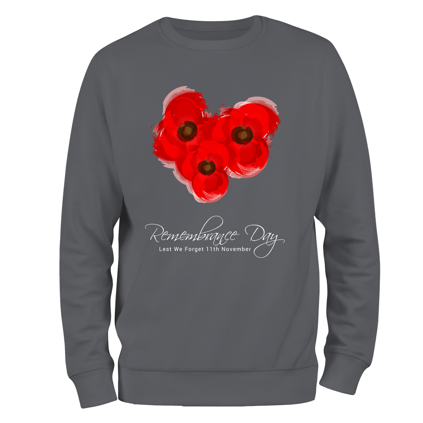 Poppy Trio Remembrance Day Sweatshirt by Lion Legion 