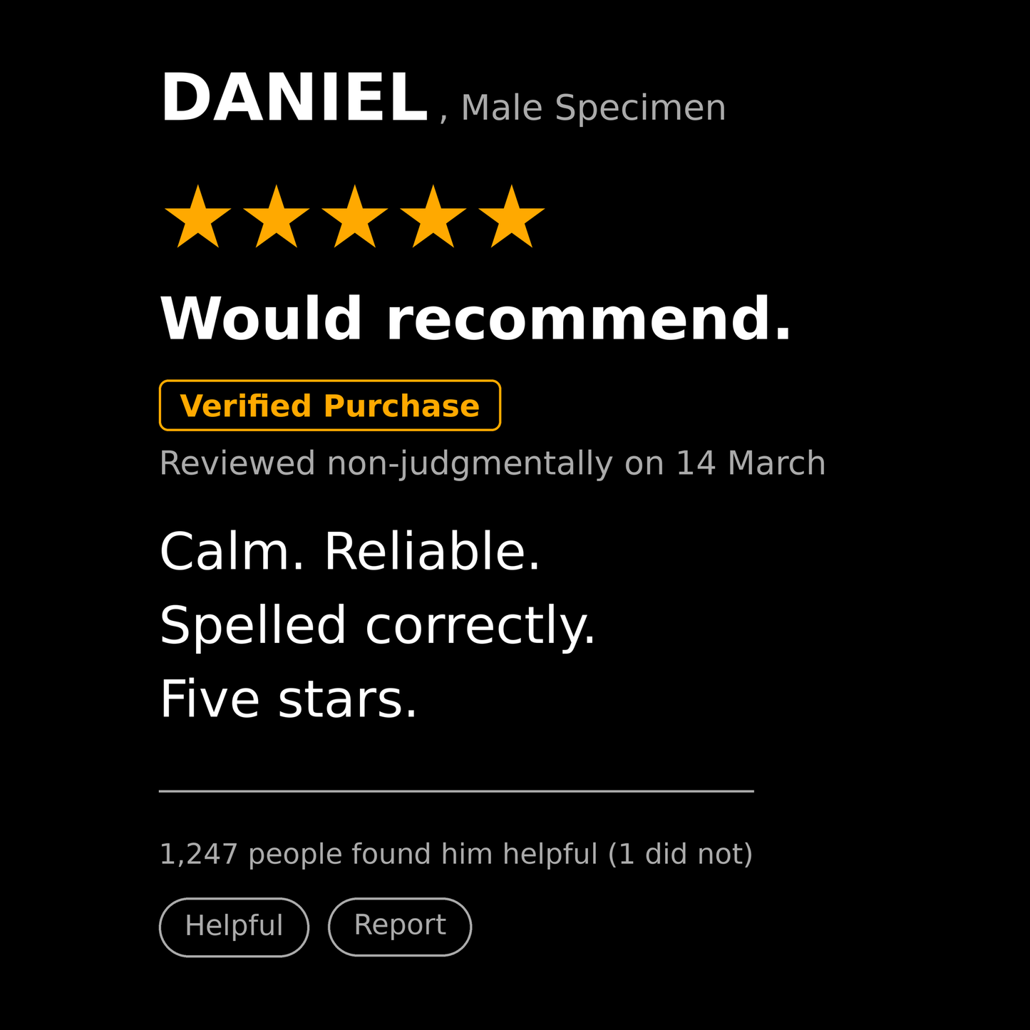 Daniel T Shirt Gift