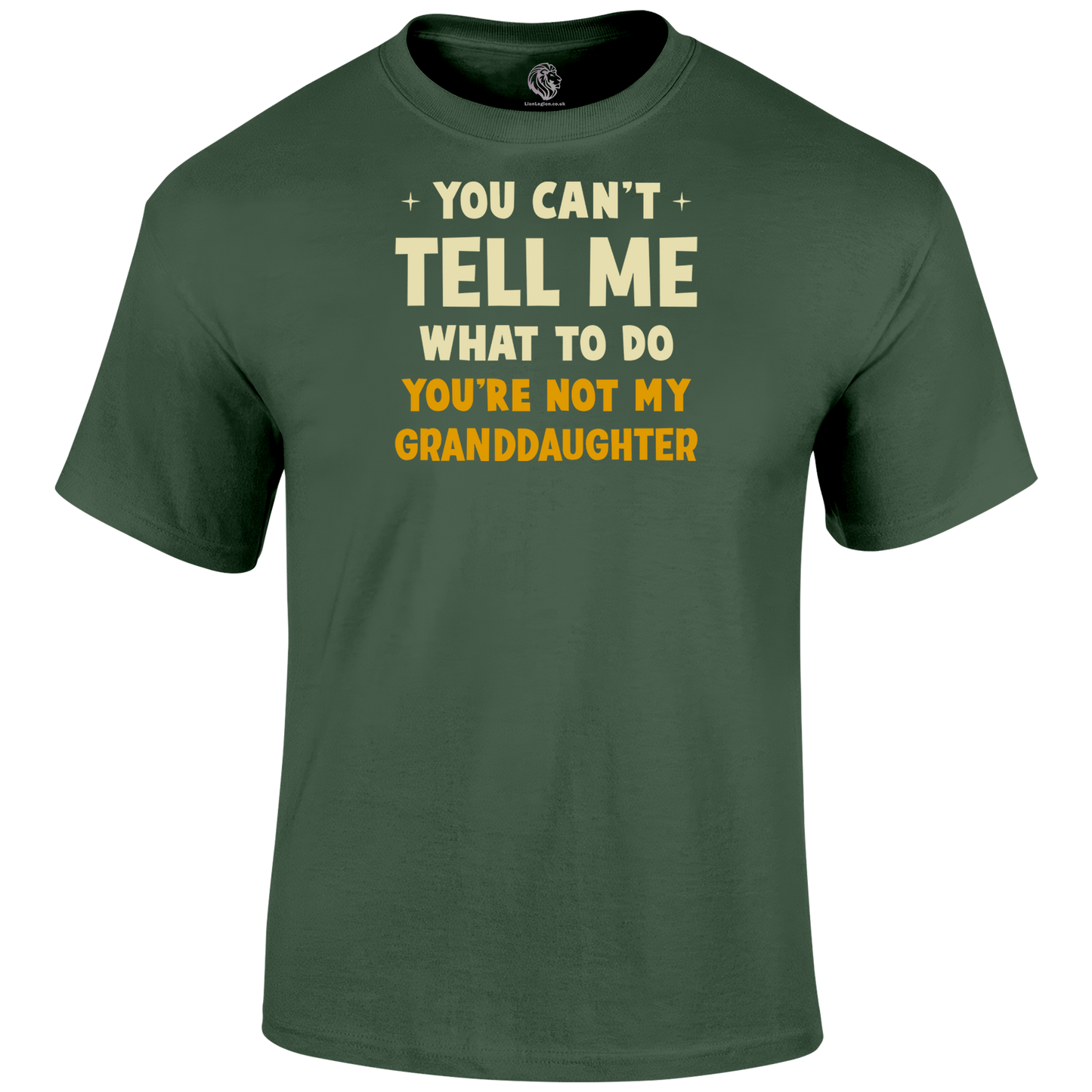 Not My Granddaughter T Shirt by Lion Legion 