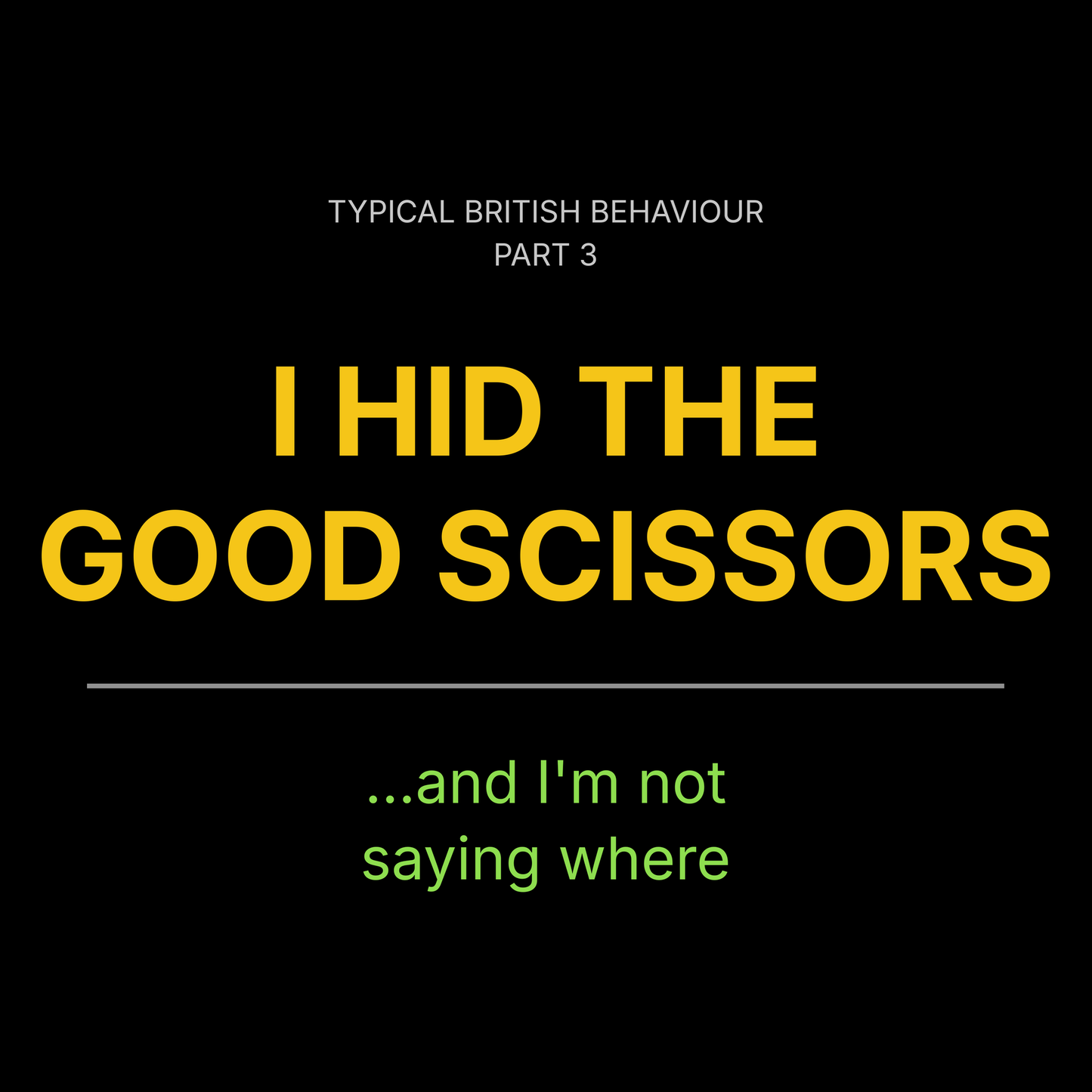 Good Scissors T Shirt
