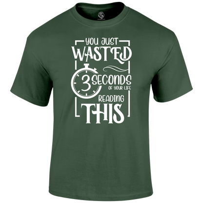 Wasted 3 Seconds T Shirt by Lion Legion 