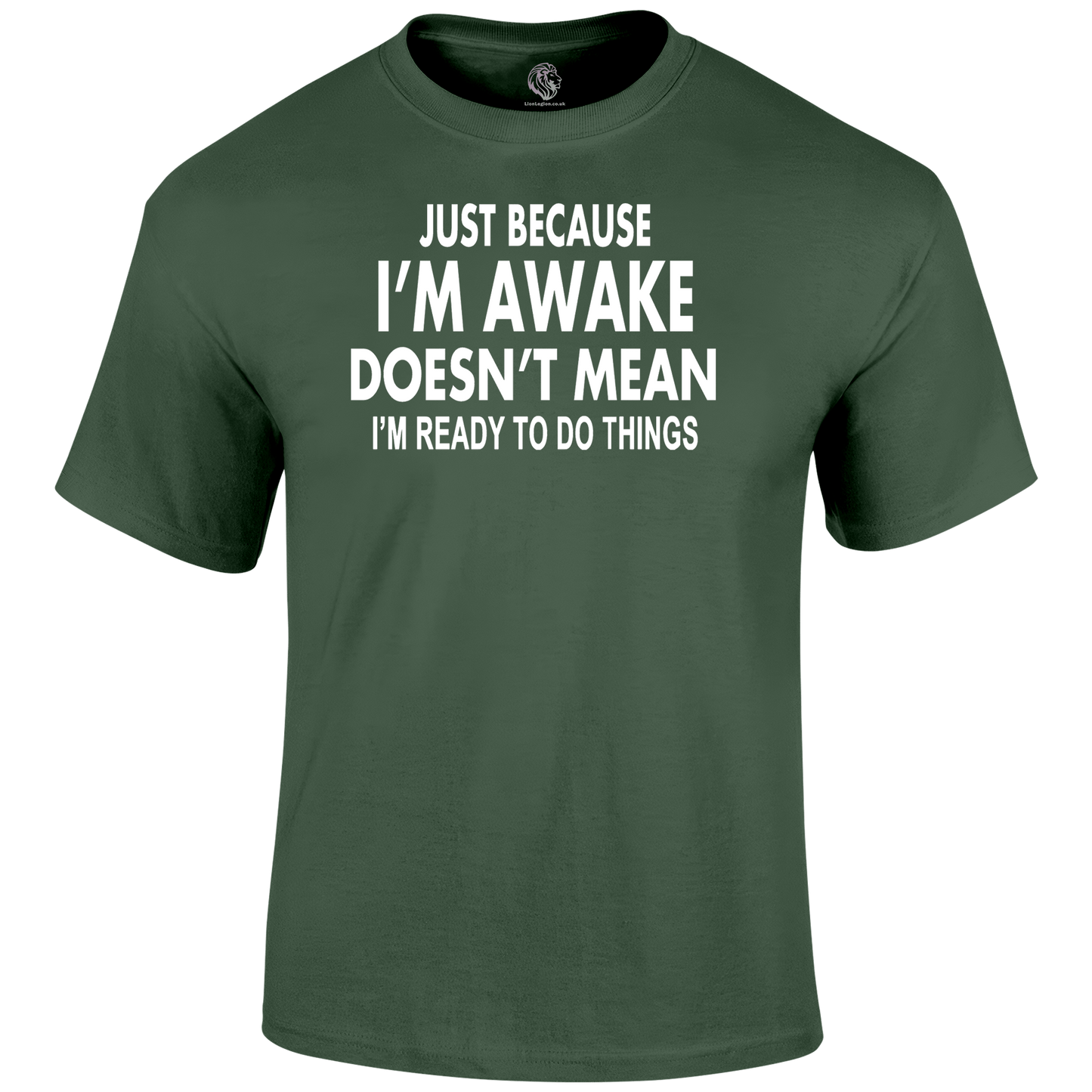 I'm Awake T Shirt by Lion Legion 