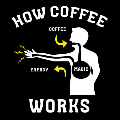 How Coffee Works T Shirt by Lion Legion 