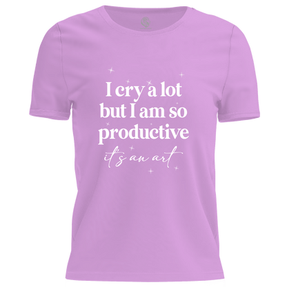 I Cry A Lot Ladies T Shirt by Lion Legion 