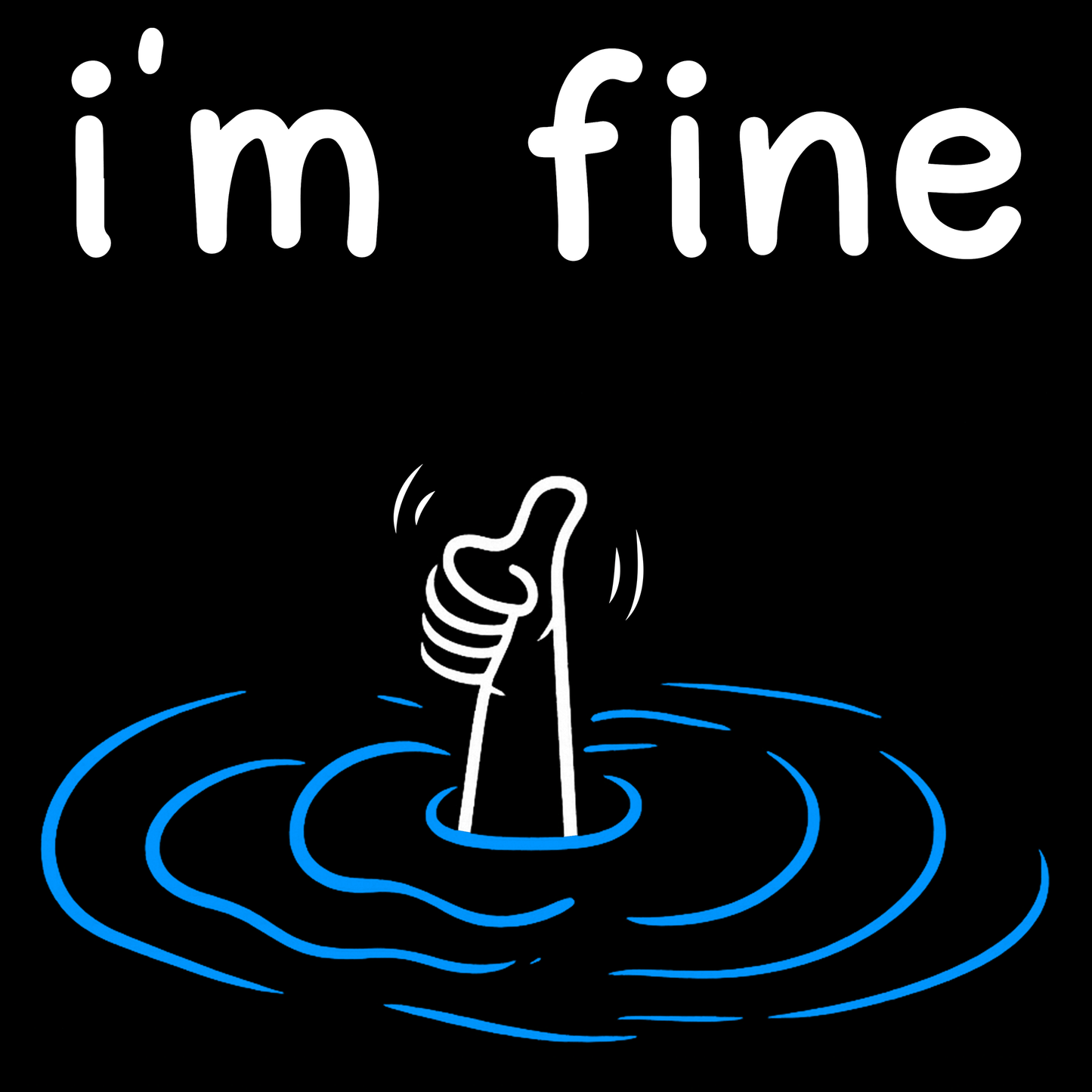 I'm Fine Funny T Shirt by Lion Legion 