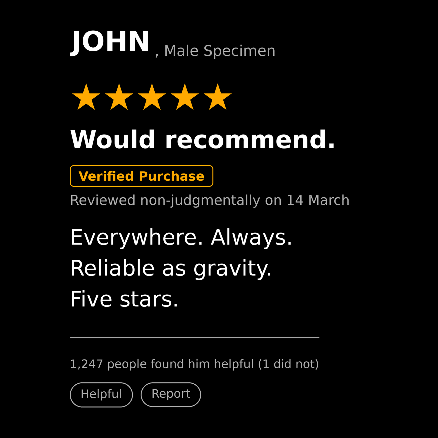 John T Shirt Gift