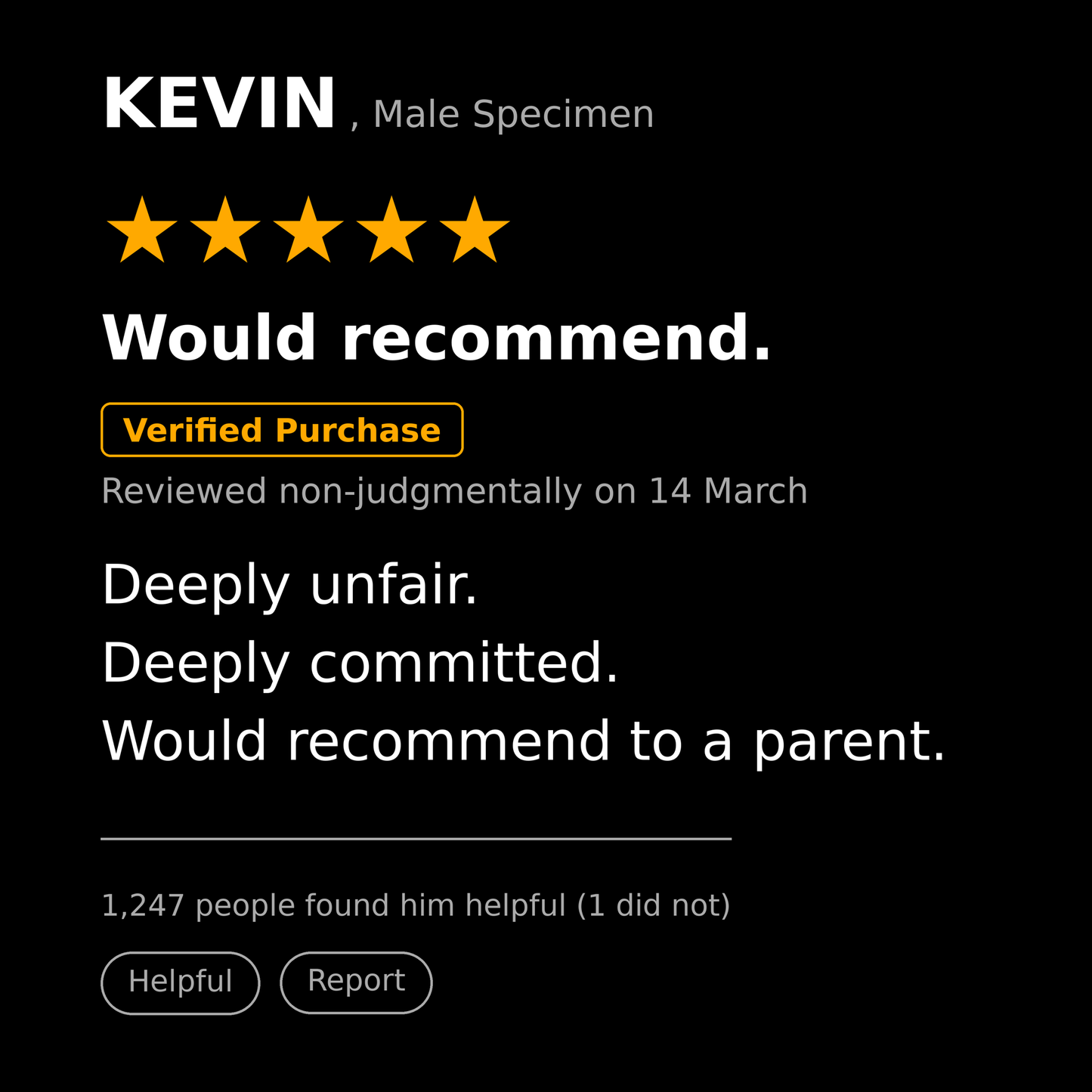 Kevin T Shirt Gift