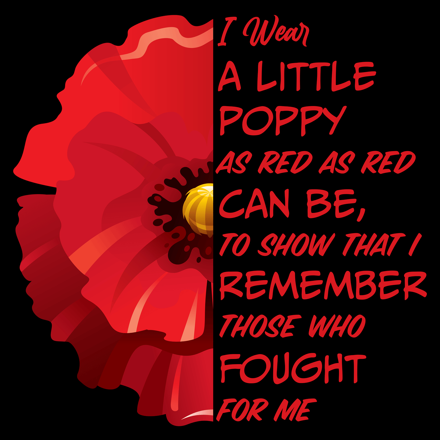 Little Poppy Remembrance Polo Shirt by Lion Legion 