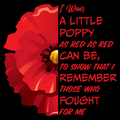 Little Poppy Remembrance Hoodie by Lion Legion 