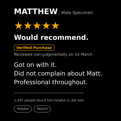 Matthew T Shirt Gift