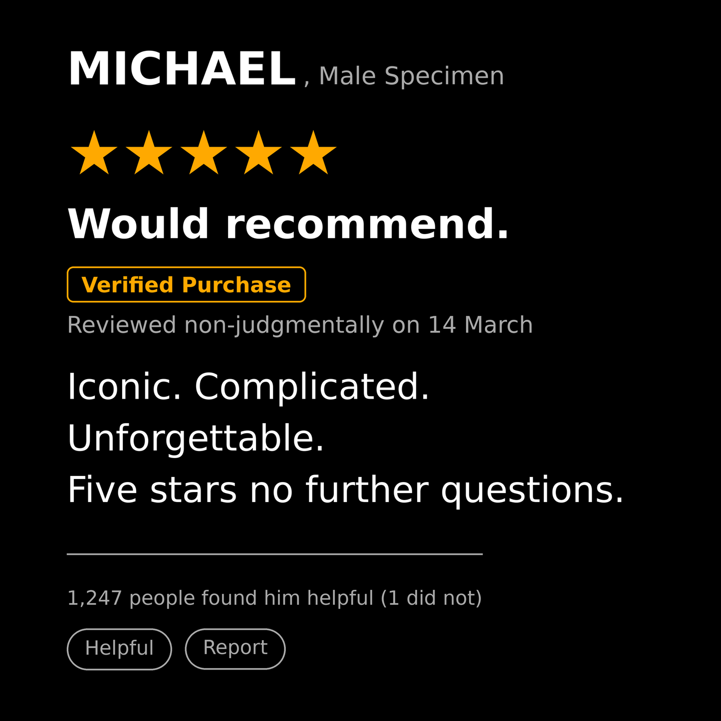 Michael T Shirt Gift