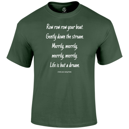 Row Your Boat T Shirt by Lion Legion 