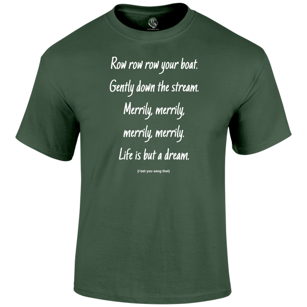 Row Your Boat T Shirt by Lion Legion 