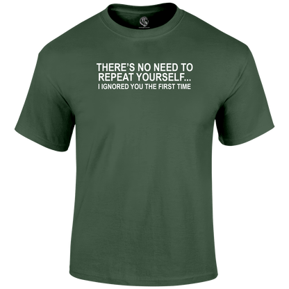 No Need T Shirt by Lion Legion 