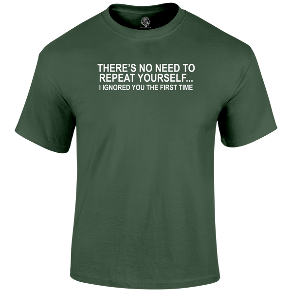 No Need T Shirt by Lion Legion 