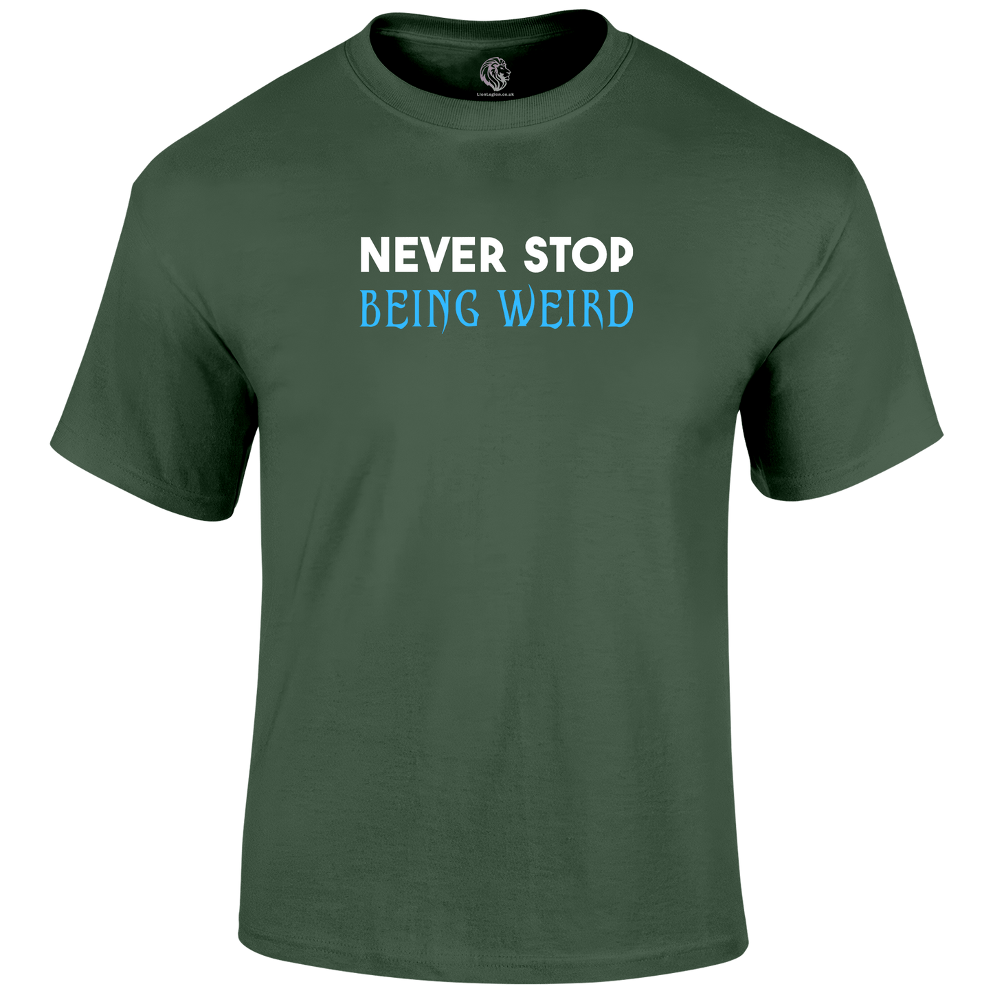 Never Stop T Shirt by Lion Legion 
