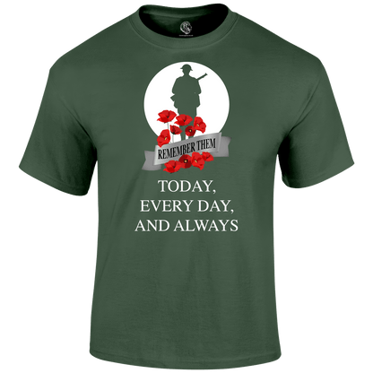 Always WW2 Remembrance Day T Shirt by Lion Legion 
