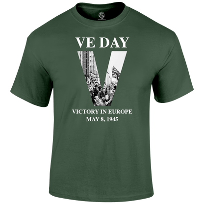 VE Day Victory T Shirt by Lion Legion 