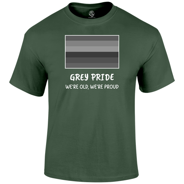Grey Pride Funny T Shirt by Lion Legion 