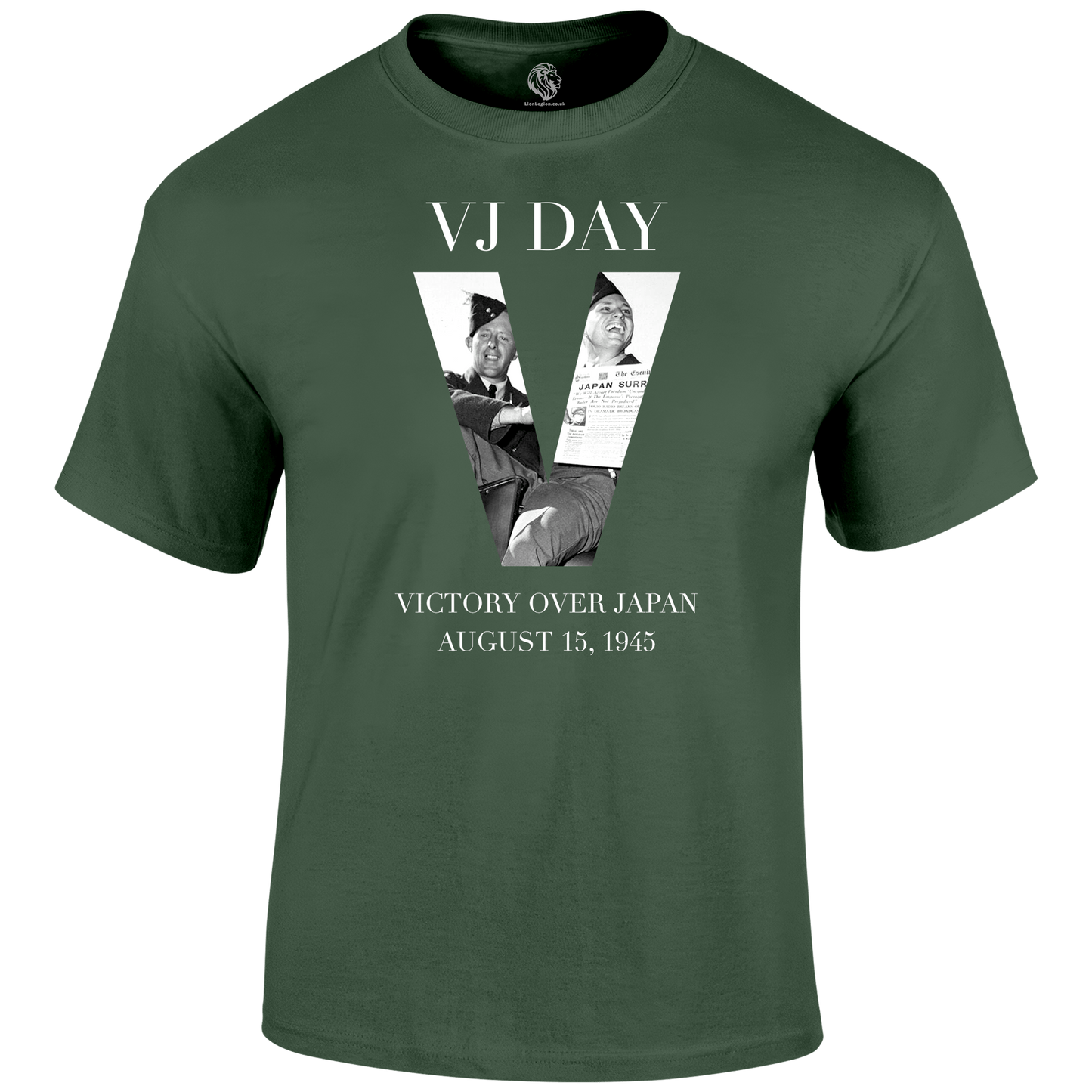 V-J Victory Remembrance T Shirt by Lion Legion 