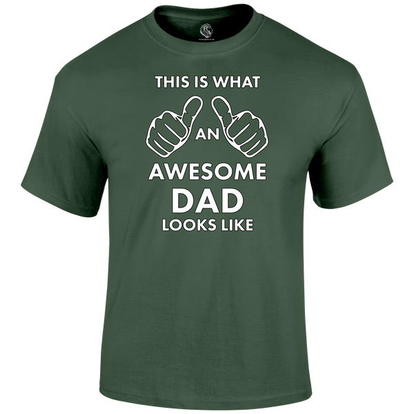 Awesome Dad T Shirt by Lion Legion 