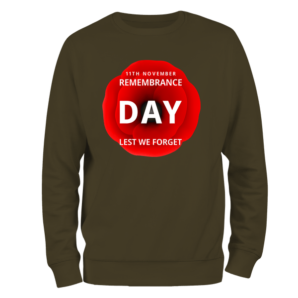 11th November Remembrance Day Sweatshirt by Lion Legion 