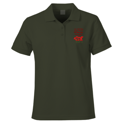 Red As Red Can Be Remembrance Day Polo Shirt by Lion Legion 