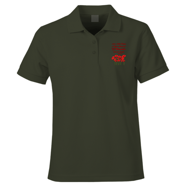 Red As Red Can Be Remembrance Day Polo Shirt by Lion Legion 