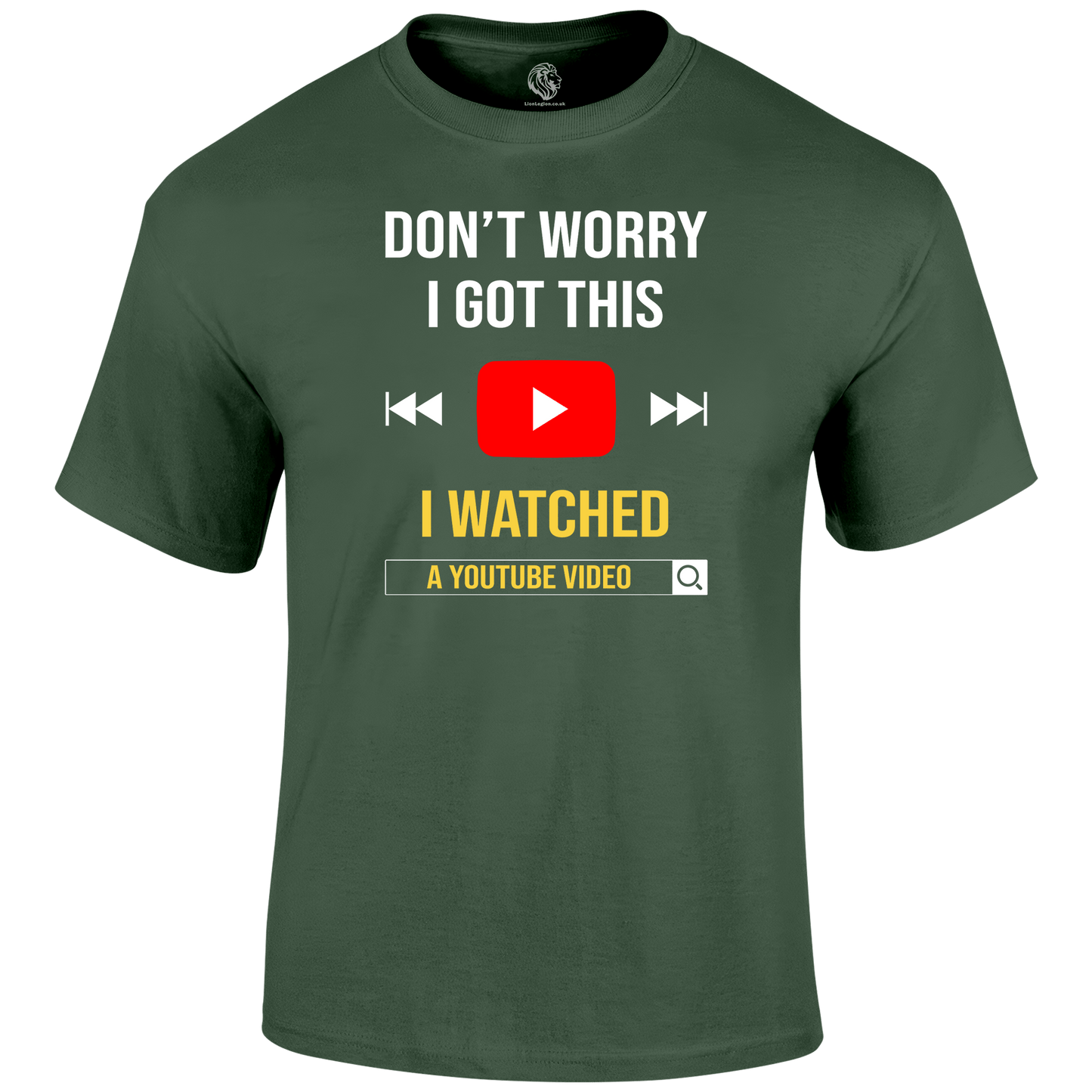 Don't Worry Funny T Shirt by Lion Legion 