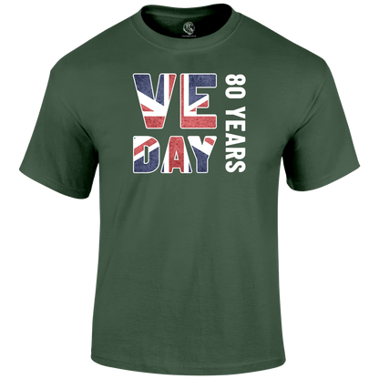 VE Day 80 Years T Shirt by Lion Legion 