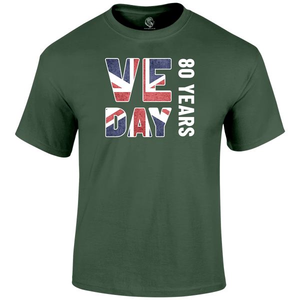 VE Day 80 Years T Shirt by Lion Legion 