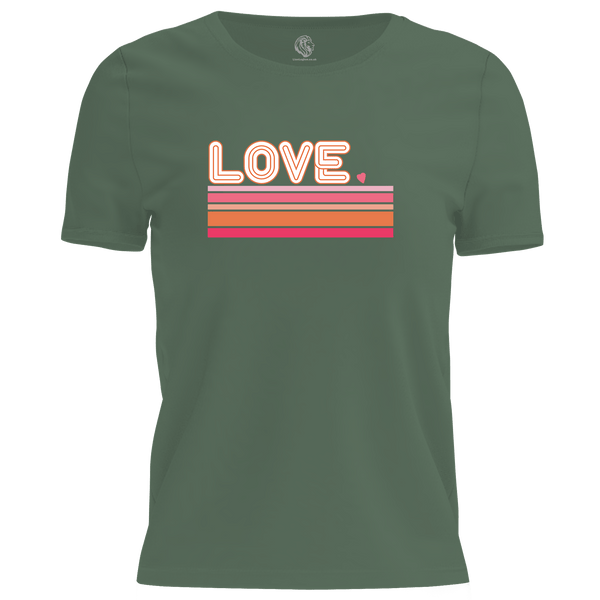 Love Retro T Shirt by Lion Legion 