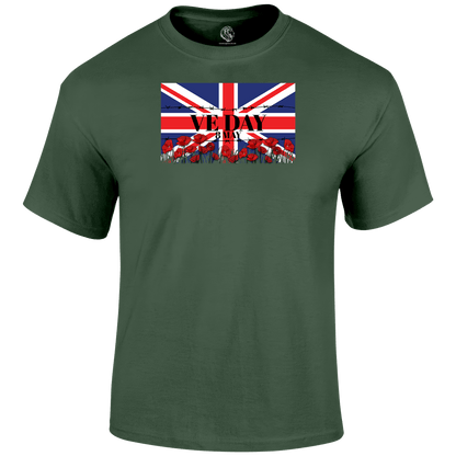 VE Day Remembrance T Shirt by Lion Legion 