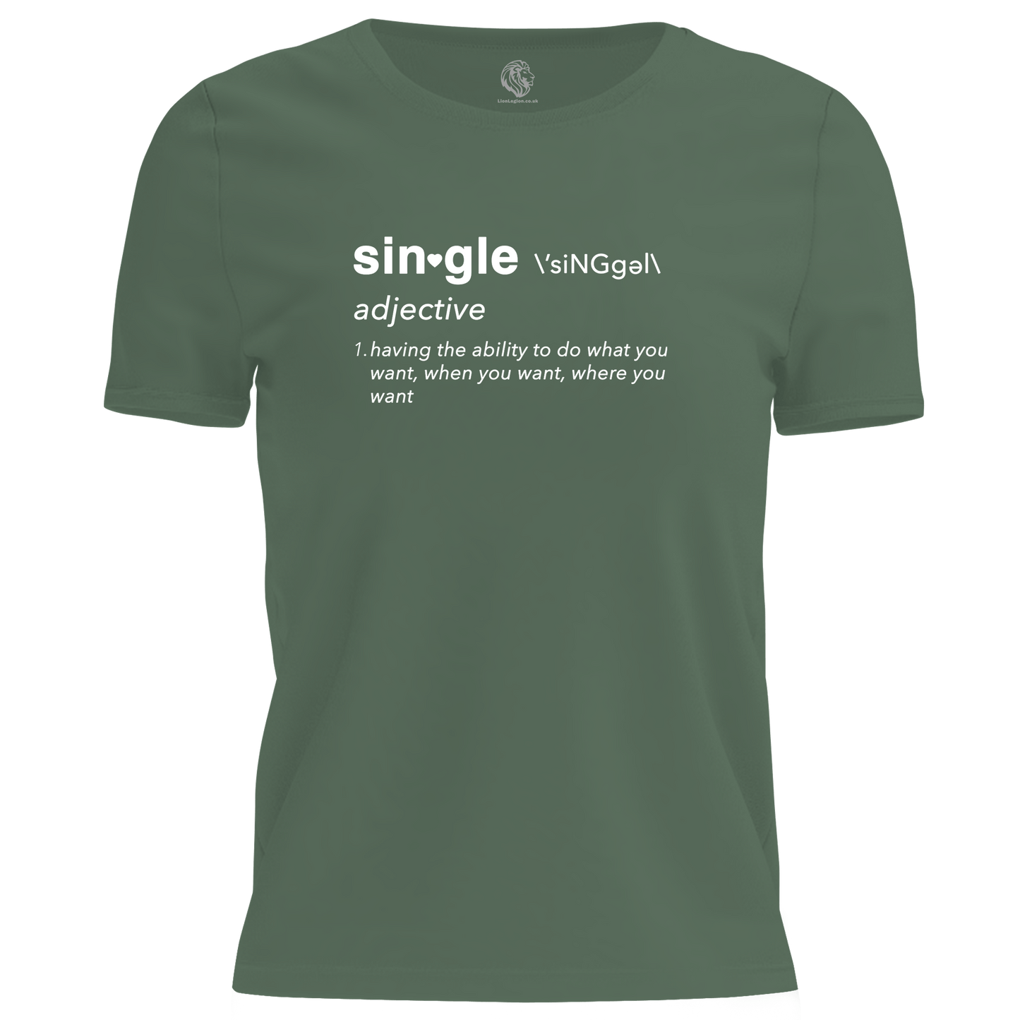 Single Noun T Shirt by Lion Legion 