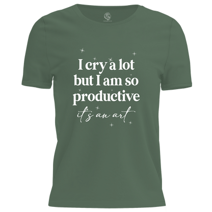 I Cry A Lot Ladies T Shirt by Lion Legion 