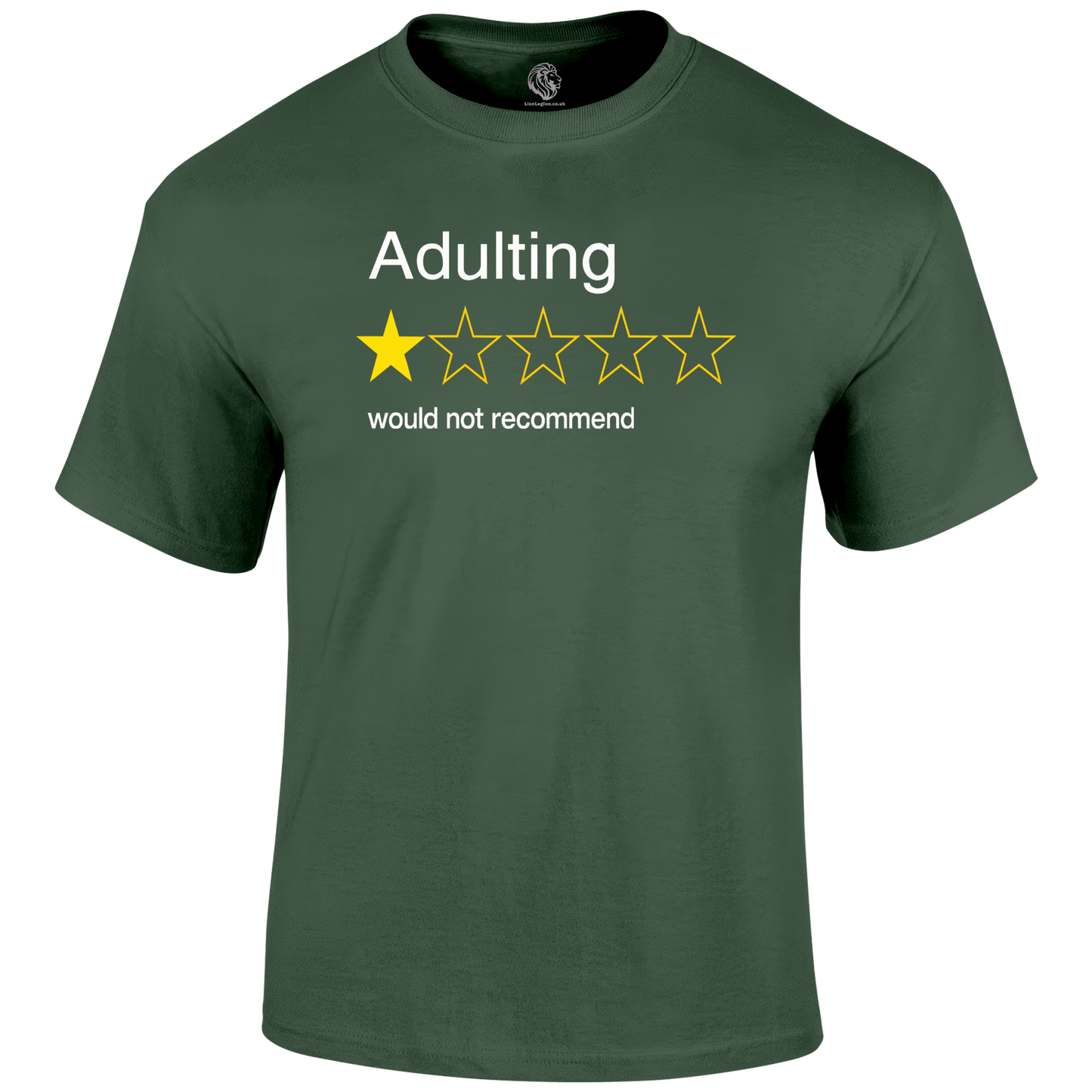 Adulting T Shirt by Lion Legion 