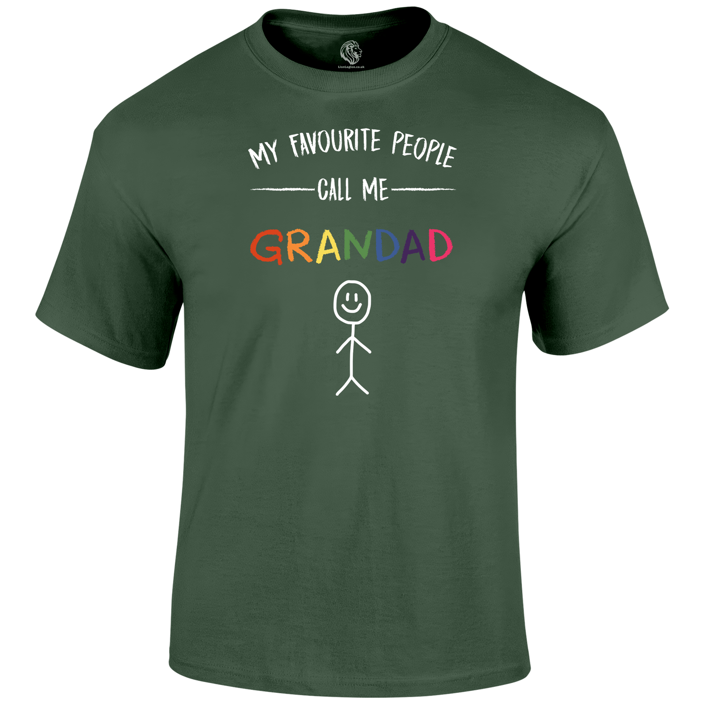Call Me Grandad T Shirt by Lion Legion 