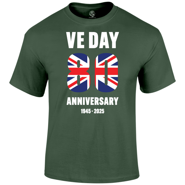 VE Day 80th T Shirt by Lion Legion 