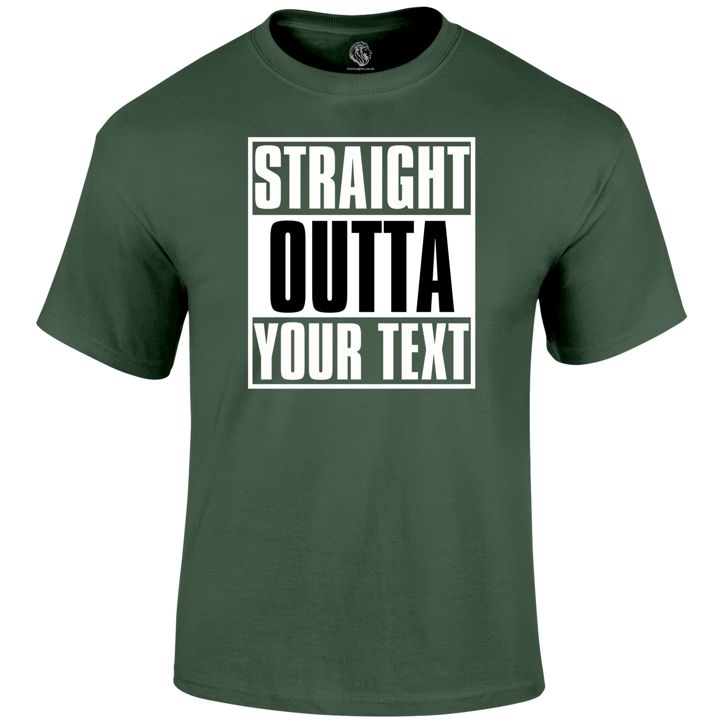 Your Text T Shirt by Lion Legion 