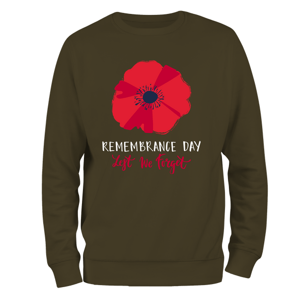Big Poppy Remembrance Day Sweatshirt by Lion Legion 